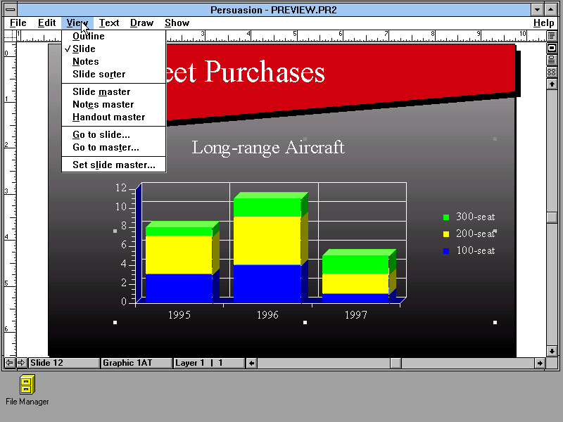 Aldus Persuasion 2.1 - Graph